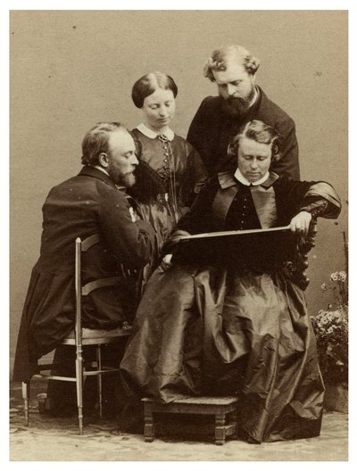 Marie-Rosalie (Rosa) Bonheur with Three Unknown Family Members by Andre Adolphe Eugene Disderi